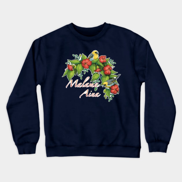 Hawaiian “Protect the Land” Crewneck Sweatshirt by Bee and Clover Designs